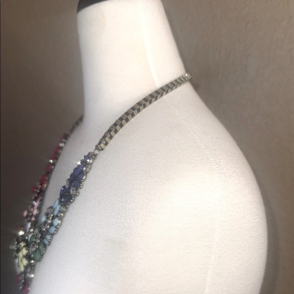 Apolonia Rainbow Floral Statement Necklace - Picture 2 of 9